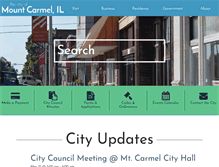 Tablet Screenshot of cityofmtcarmel.com